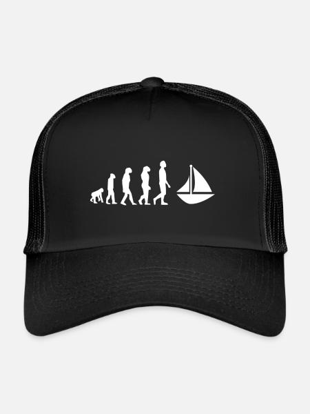 Voile évolution - Casquette trucker  - noir/noir - Devant