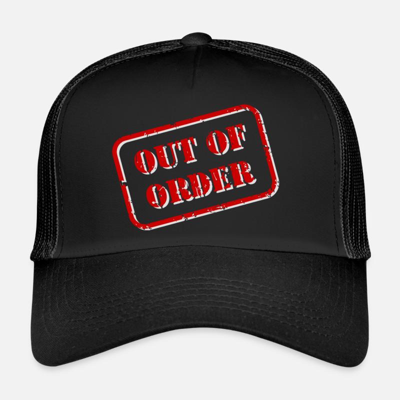OUT OF ORDER - ästhetisch - Linienkunst Trucker Cap