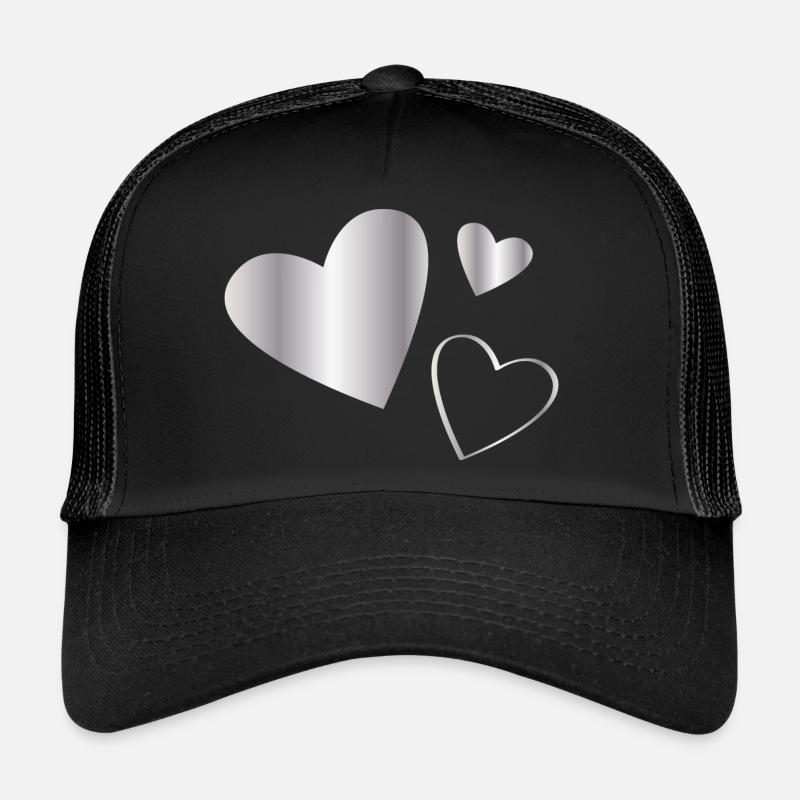 Hearts silver Trucker Cap