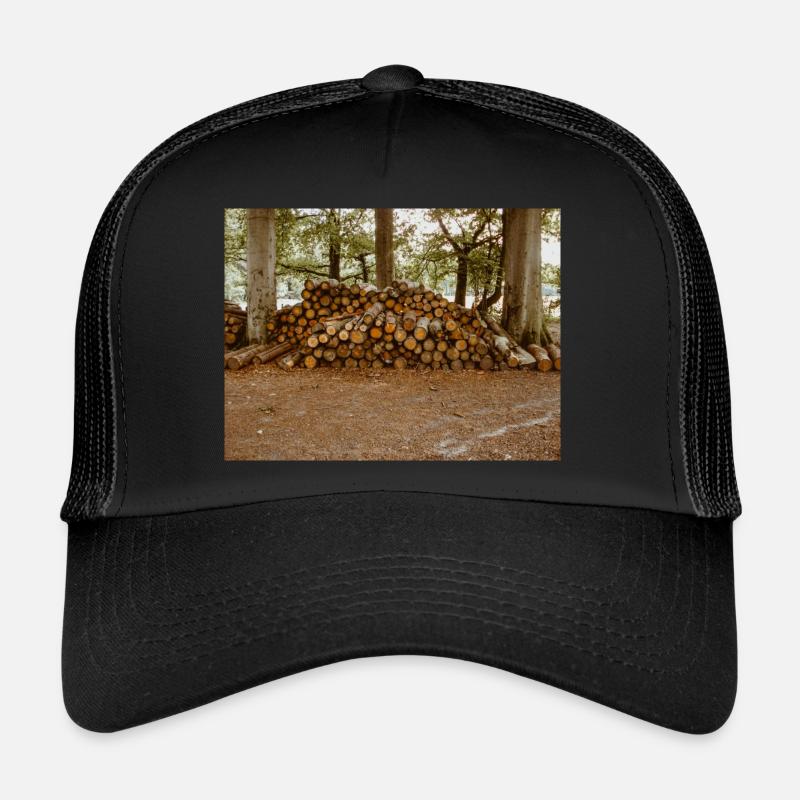 Bois dans la forêt Casquette trucker 