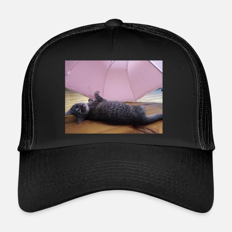 cat, kitten, kitty - Trucker Cap - black/black