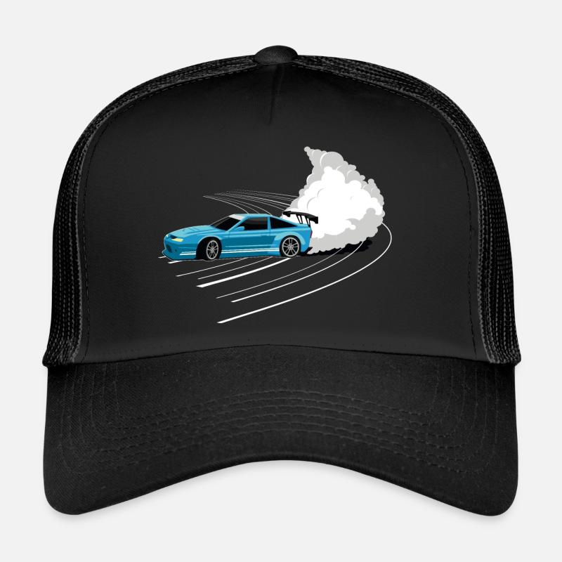 Auto Driften Racing Tuning - Trucker Cap - Schwarz/Schwarz