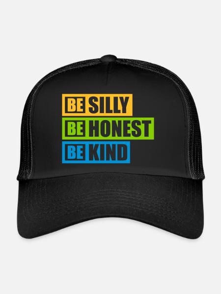 Silly Honest Child - Trucker Cap - black/black - Front