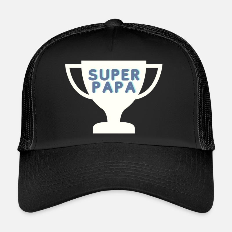 SUPERPAPA 2 - Casquette trucker  - noir/noir