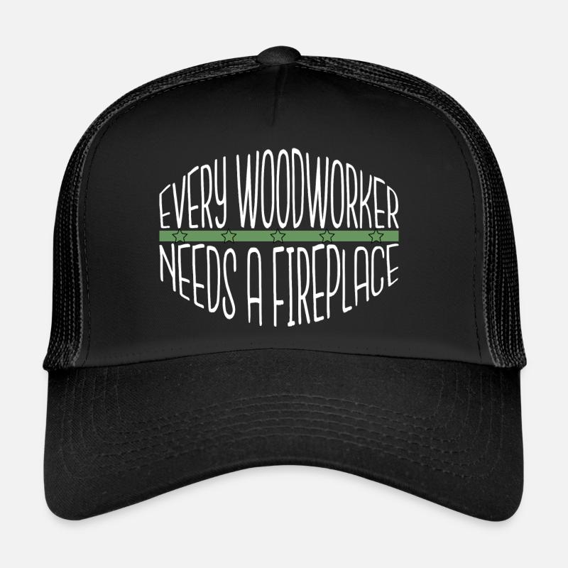 cool logging lumberjackwoodworking Trucker Cap