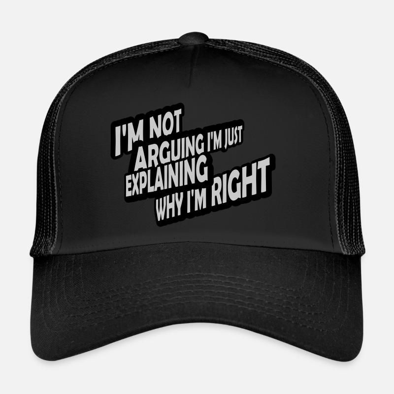 Je ne discute pas Casquette trucker 