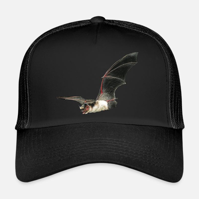 Zweifarbfledermaus Aufkleber Trucker Cap