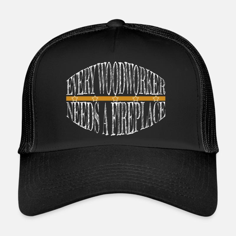 lumberjack chainsaw carpenter job Trucker Cap