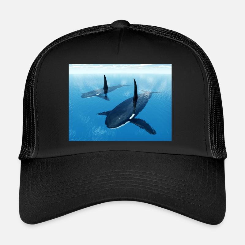 Épaulards, orques, épaulards Casquette trucker 