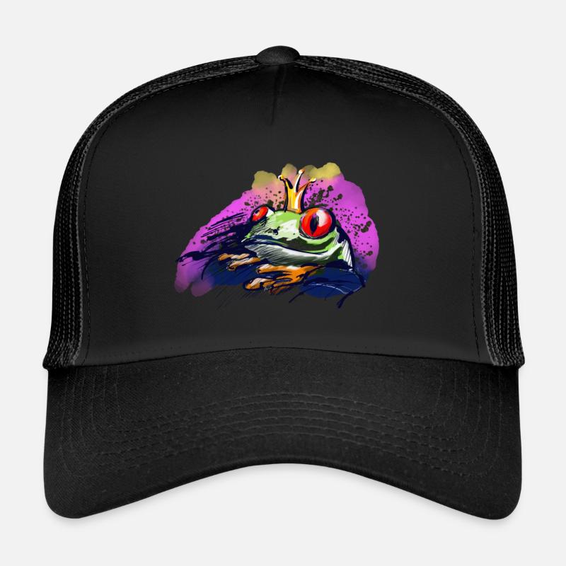 Der Froschprinz - Trucker Cap - Schwarz/Schwarz