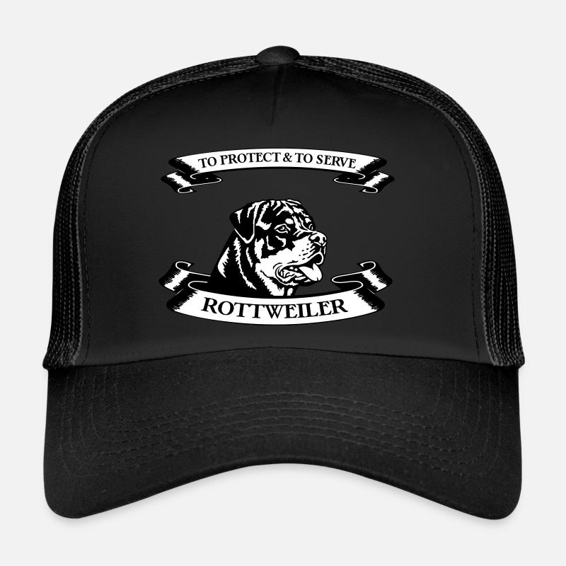 Pour protéger et servir Rottweiler Casquette trucker 
