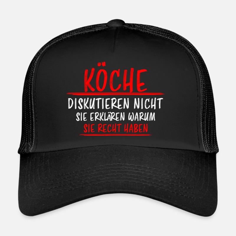 Koch Lustiger Spruch Beruf Gastronomie Geschenk Trucker Cap