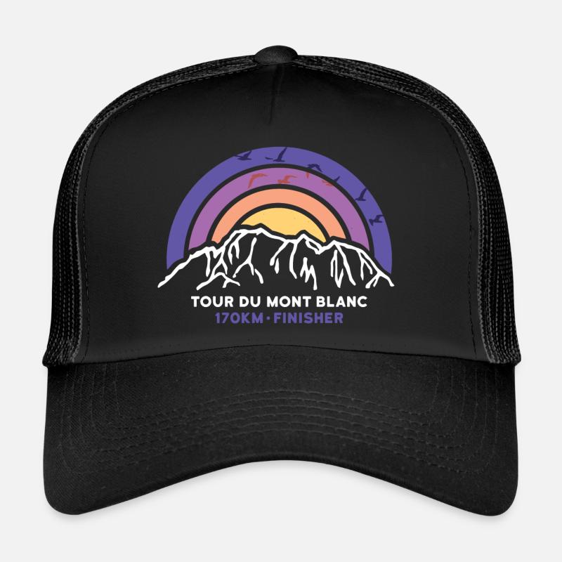 Tour du Mont Blanc Cool Finisher Souvenir Chamonix Trucker Cap
