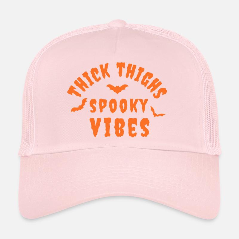 thick thighs spooky vibes Trucker Cap