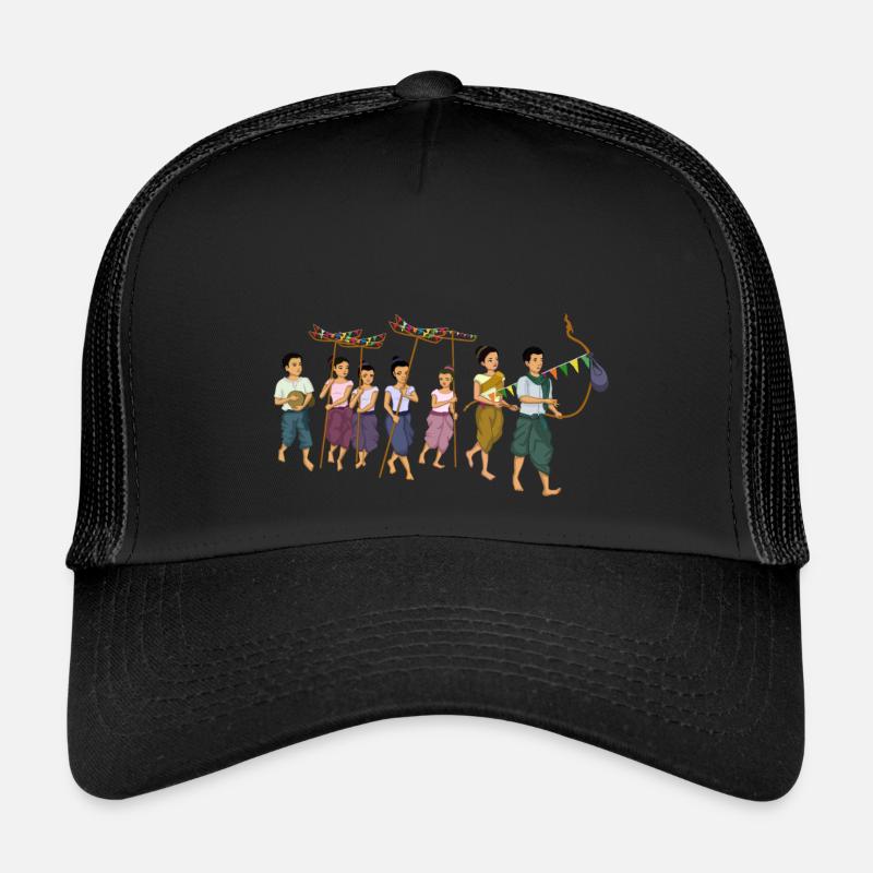 Traditional Cambodian Trot Dance Trucker Cap
