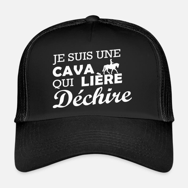 je suis une Cavalière qui déchire Casquette trucker 