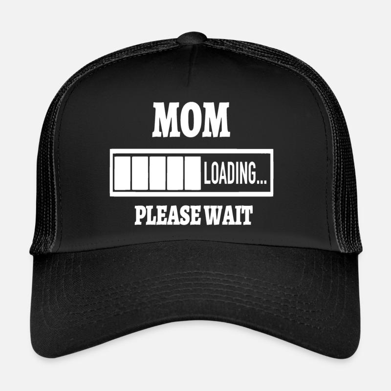 Mama lädt Mama Mama - Trucker Cap - Schwarz/Schwarz