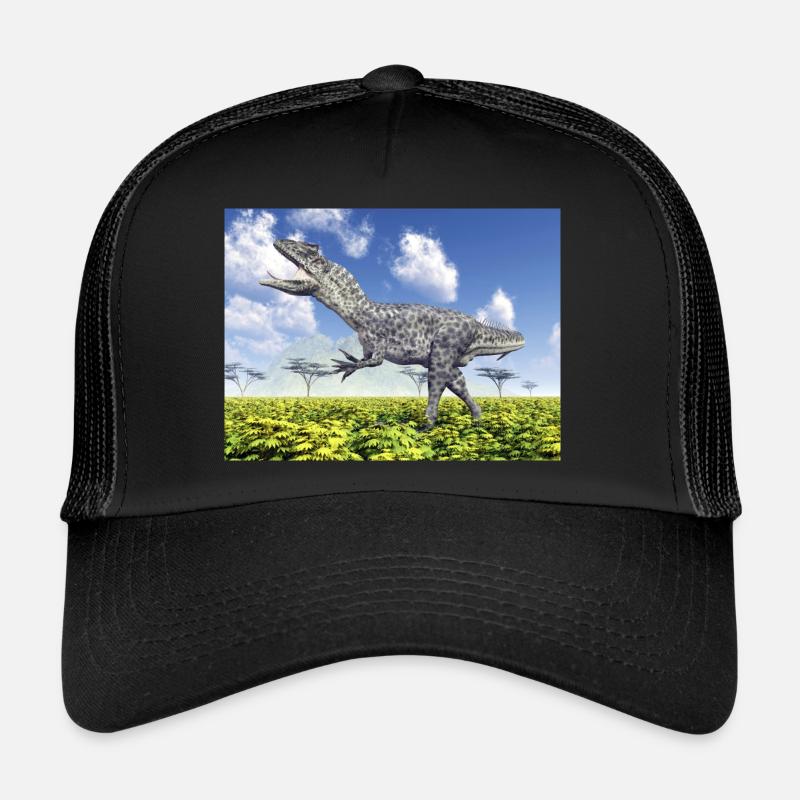 Dinosaurier Allosaurus - Trucker Cap - Schwarz/Schwarz