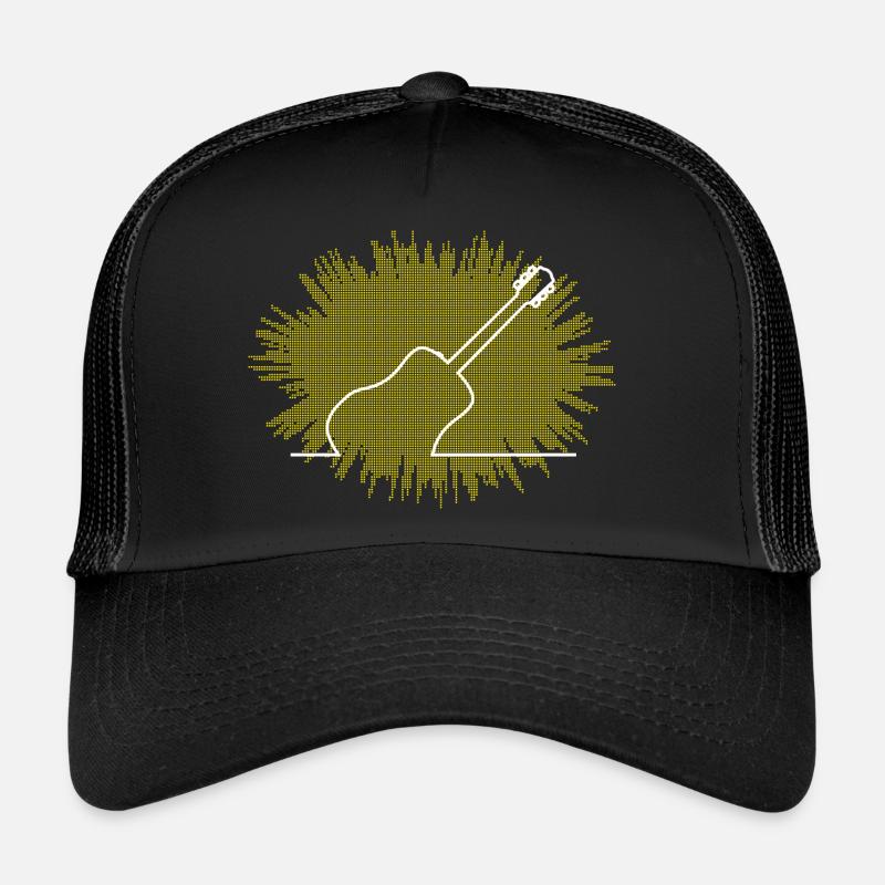 Akustische Gitarre Abstrakte Explosion Trucker Cap