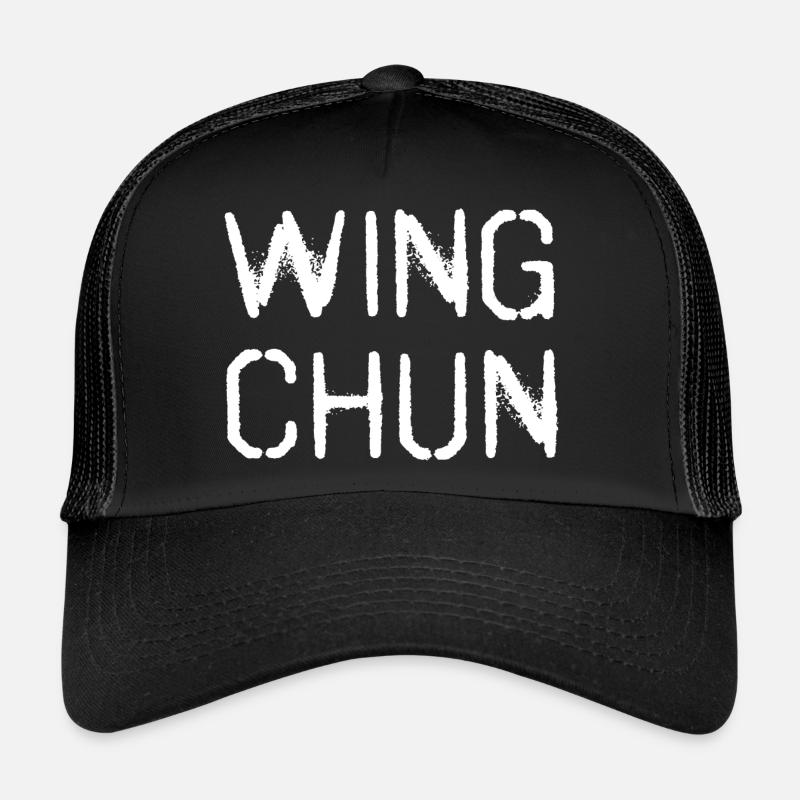 Wing Chun WingTsun Wing-tsun - Trucker Cap - Schwarz/Schwarz