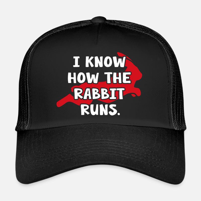 Hase "know how the rabbit runs" Kaninchen Trucker Cap