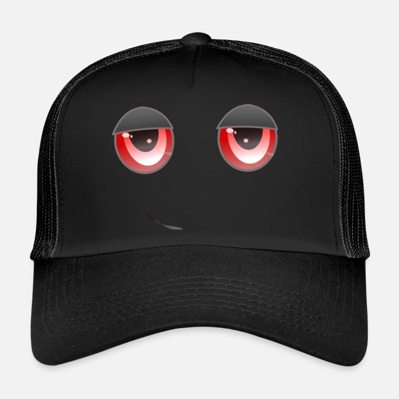 yeux rouges défoncés Casquette trucker 
