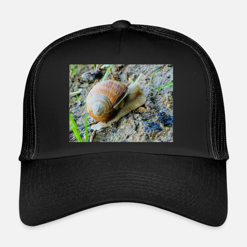 Slowly - Trucker Cap - Schwarz/Schwarz