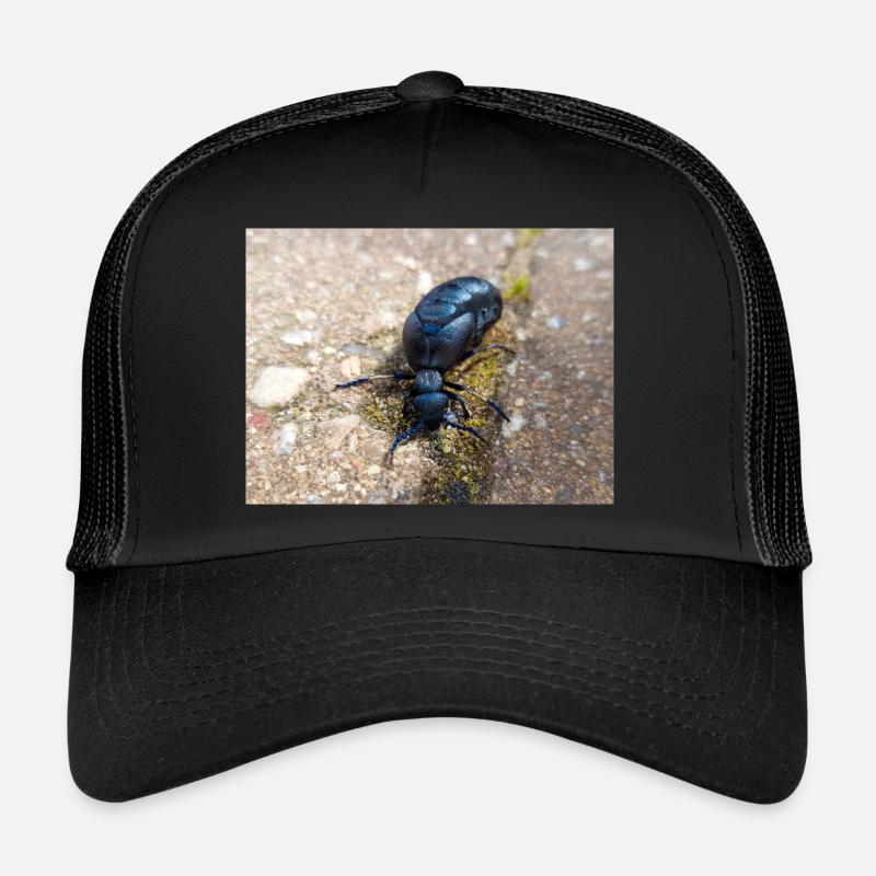 coléoptère noir aussi coléoptère violet Ölkäfer Casquette trucker 
