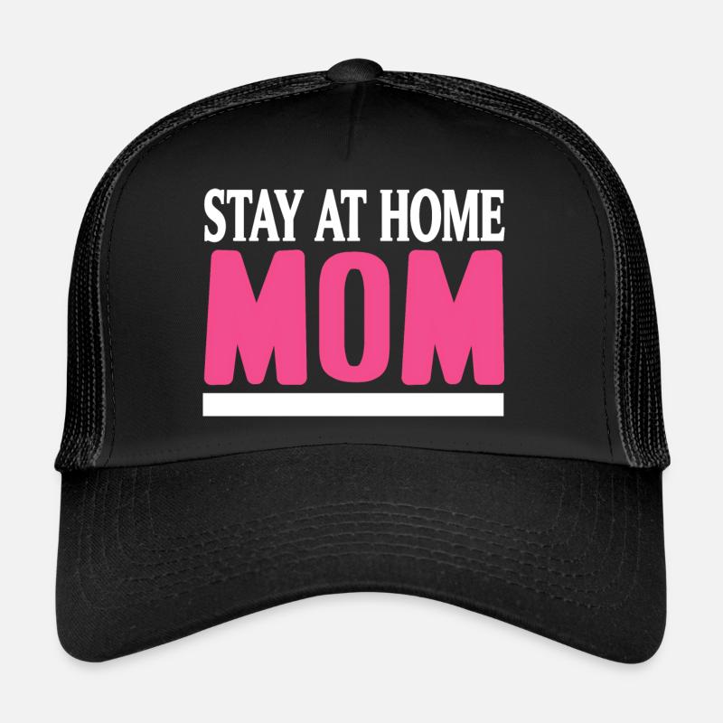 Stay At Home MOM Retro Working MOM T-Shirt Trucker Cap