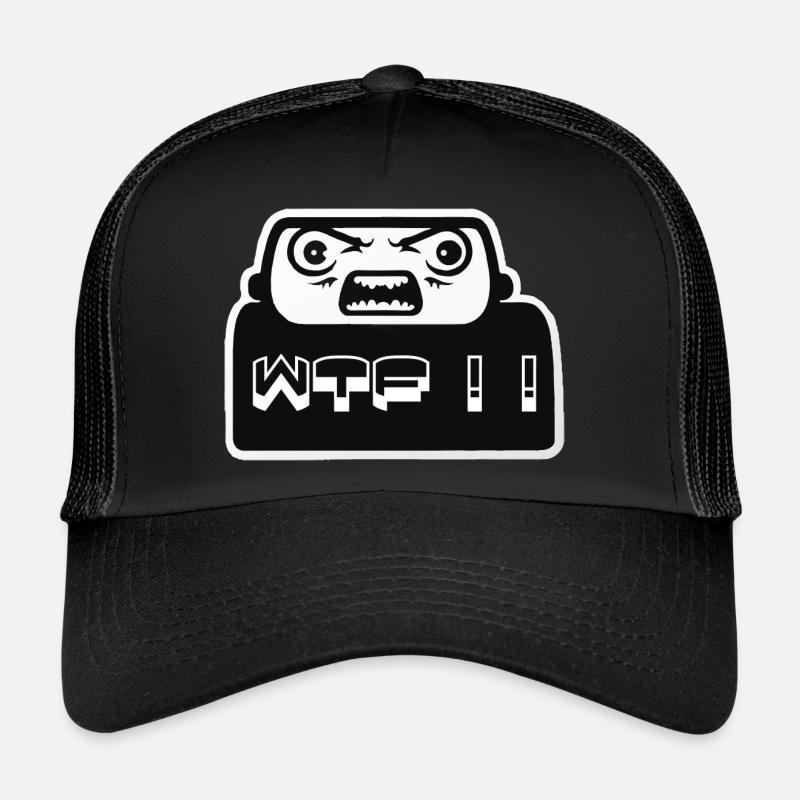 WTF Autoaufkleber Trucker Cap