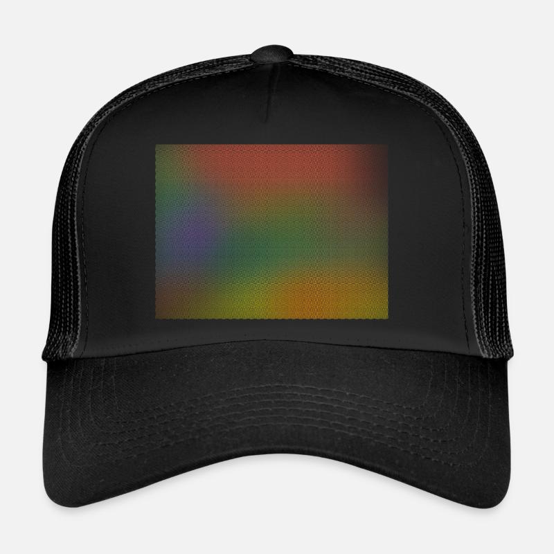 bunt Abstrakt - Trucker Cap - Schwarz/Schwarz