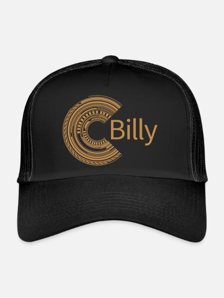 Pour Billy - Casquette trucker  - noir/noir - Devant