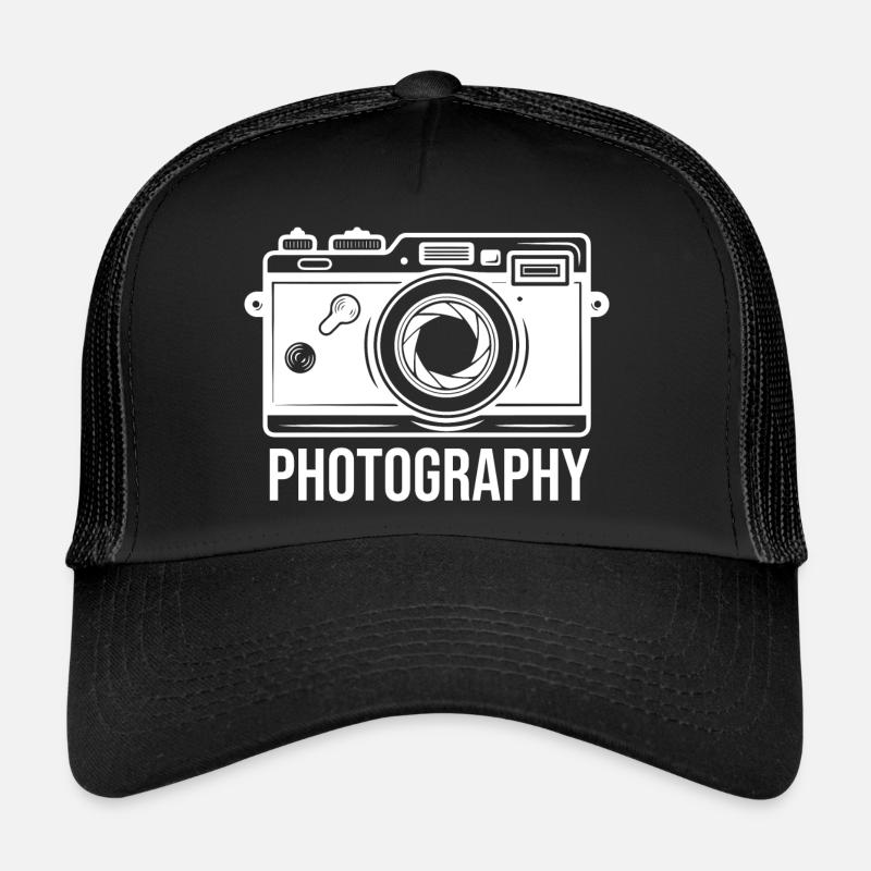 Sjov fotograf gavefotografering - Trucker cap - sort/sort
