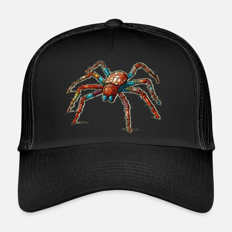 Grande araignée à l’apparence dangereuse en couleur Casquette trucker 