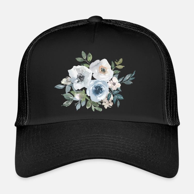 Blumen Rosen Aquarell Trucker Cap