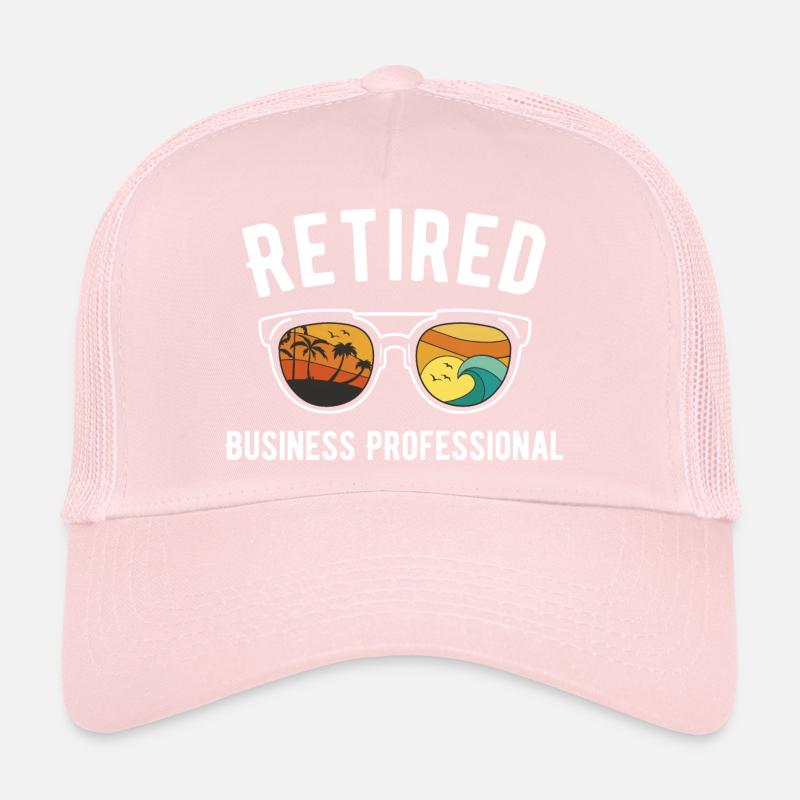 Retired Business Pro Beach Style with SEO Keywords Trucker Cap