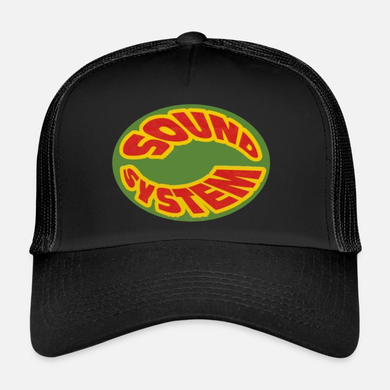 Sound System - Casquette trucker  - noir/noir
