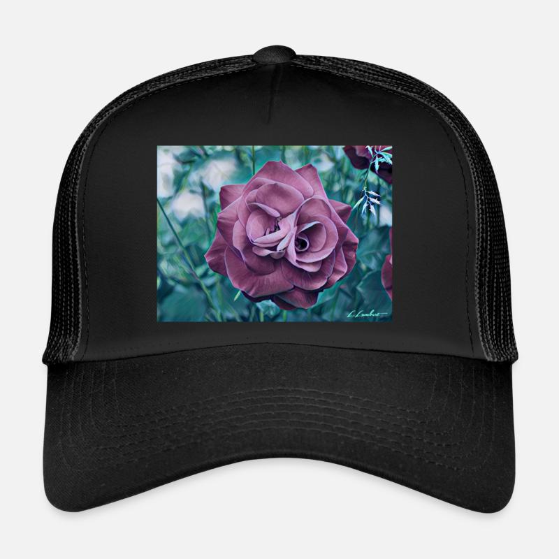 Rose - Casquette trucker  - noir/noir