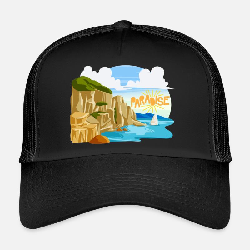 Plage d’été Mer Casquette trucker 