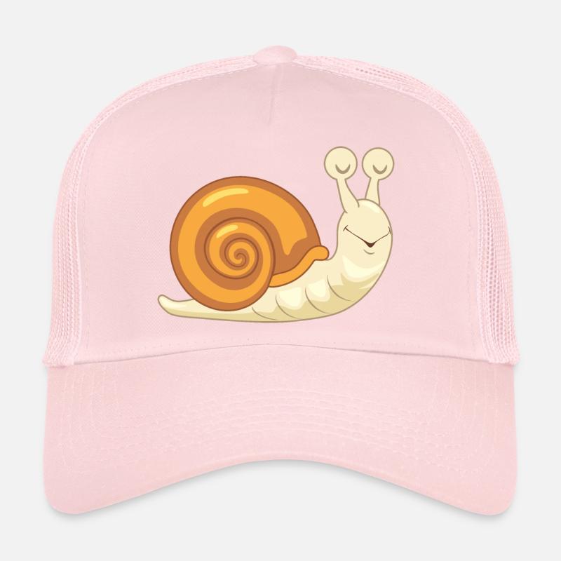 Sleeping funny snail Trucker Cap