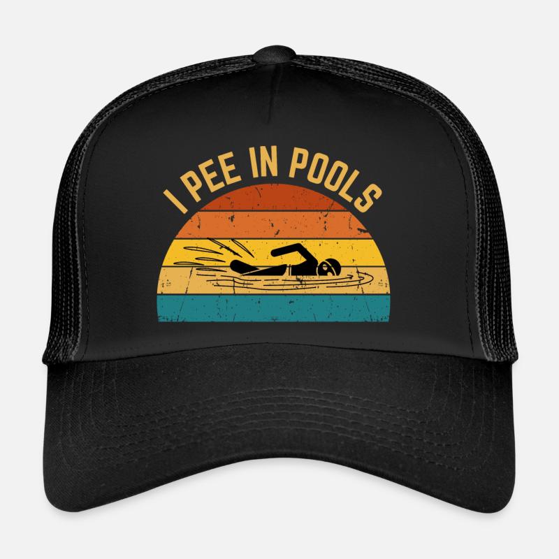 Je fais dans les piscines drôle je fais dans les piscines Casquette trucker 