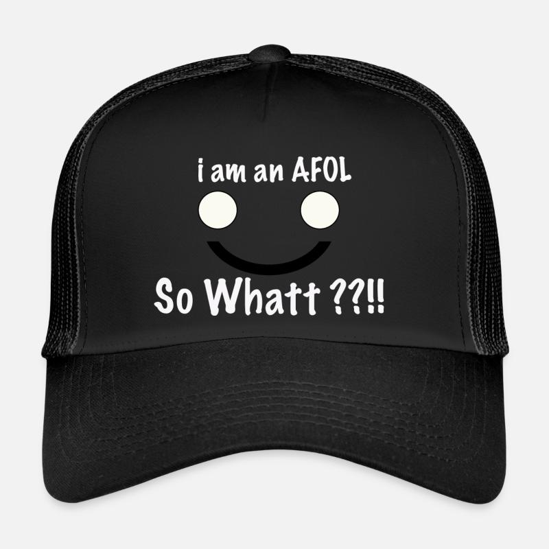 test - Trucker Cap - Schwarz/Schwarz