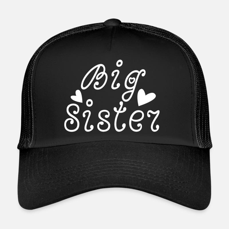 big sister - Trucker Cap - black/black