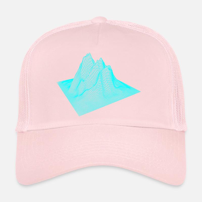 3D Mountain Mountains Graphic Trucker Cap