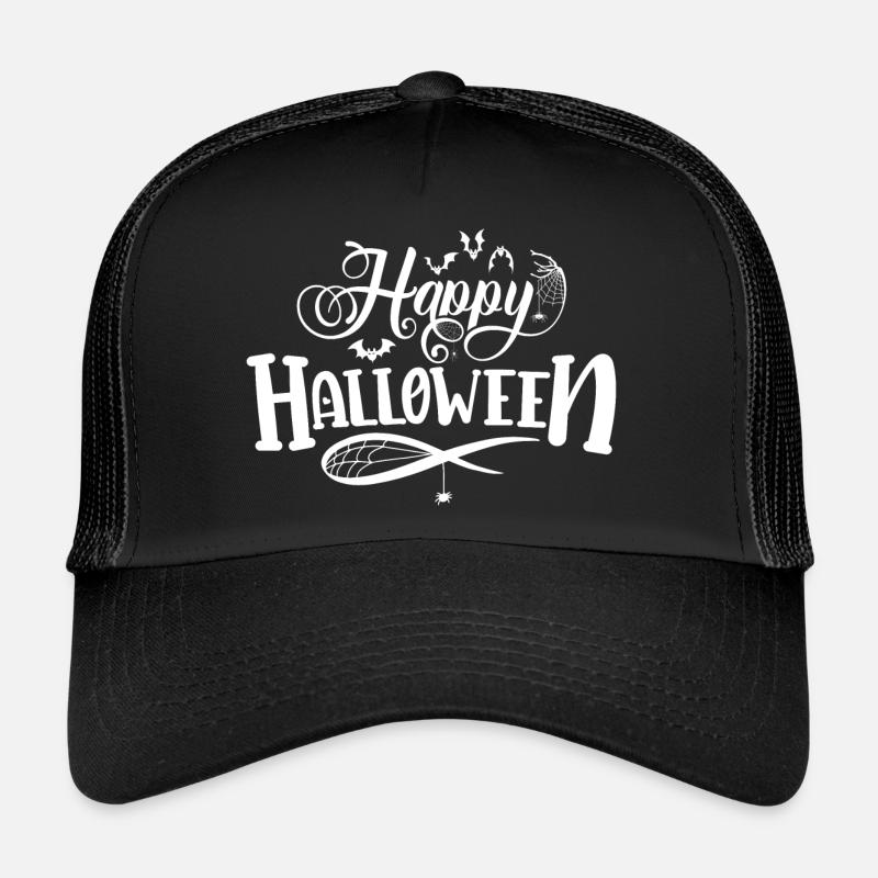 Joyeux halloween - Casquette trucker  - noir/noir