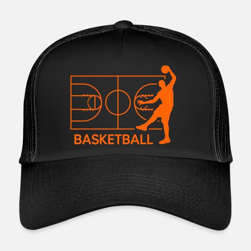 Basketball slamdunk basketball player "throwing baskets" Trucker Cap