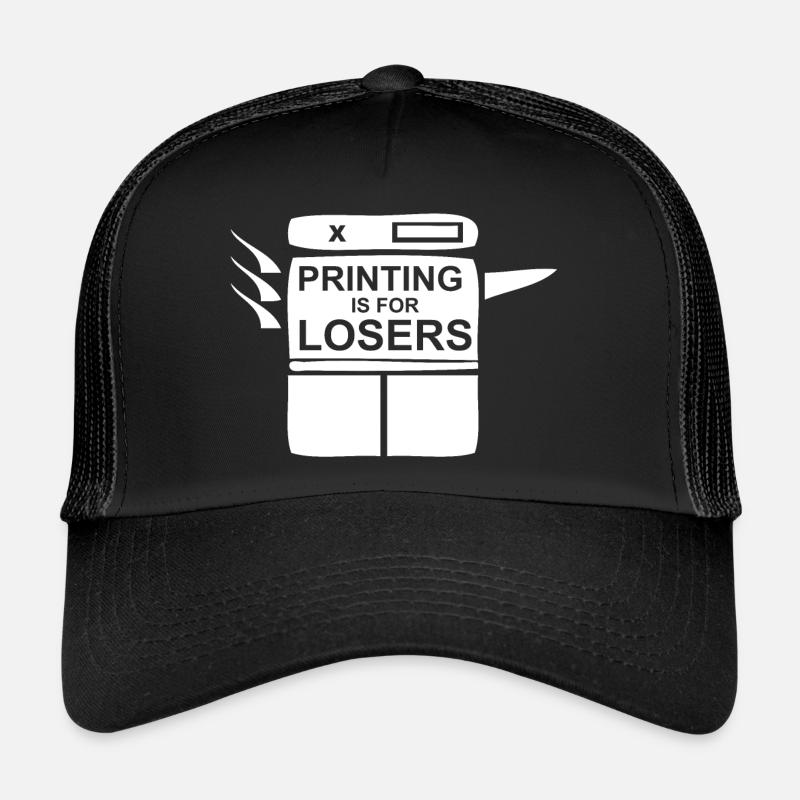 Copier uniquement les perdants | L’impression est pour les perdants Casquette trucker 