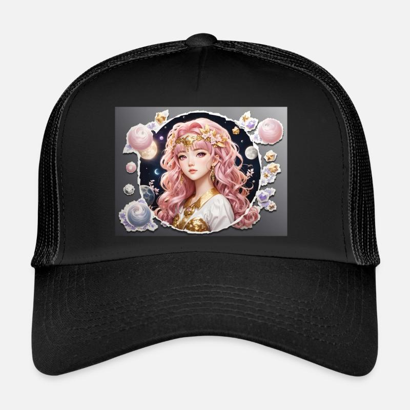 rothaariges Mädchen Trucker Cap