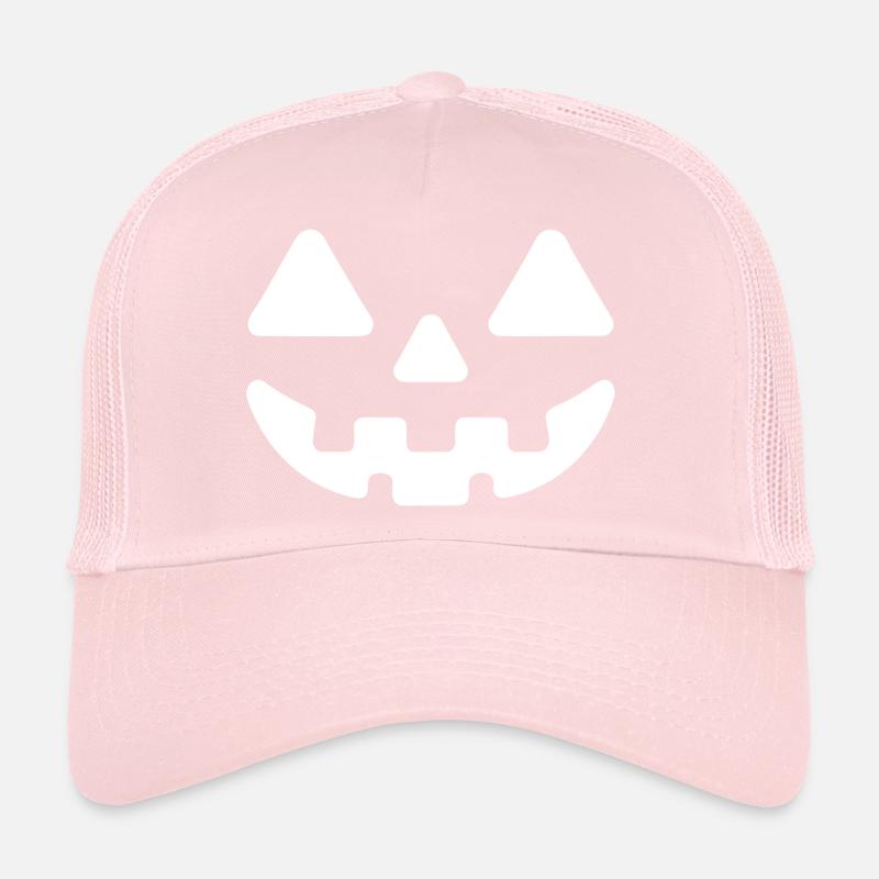 Jack o Lanterne Visage de citrouille Casquette trucker 