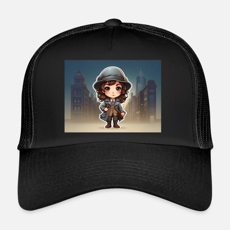 girl with hat Trucker Cap